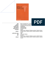 Benedict M. Ashley Kevin D. ORourke Ethics of Health Care An Introductory Textbook Georgetown University Press 1994