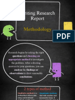 Writing Research: Methodology