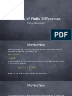 Calculus of Finite Differences: Andreas Klappenecker