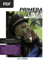 Revista Primera Línea, Guía para Proyectos Culturales, Estudiantes de Taller de Proyectos, Universidad Jorge Tadeo Lozano Junio 2021