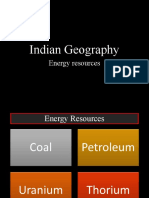 Indian Geography: Energy Resources