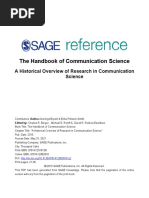 The Handbook of Communication Science