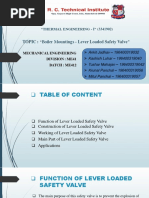 Boiler Mountings - Lever Loaded Safety Valve