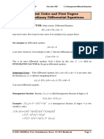 Chapter-2 First Order and First Degree Ordinary Differential Equations