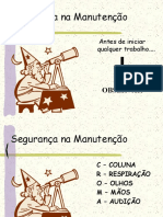 SEGURANÇA NA MANUTENÇÃO - Apresentação PowerPoint