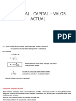 Principal - Capital - Valor Actual