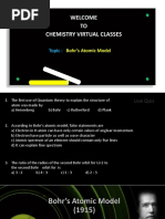 Welcome TO Chemistry Virtual Classes: Topic