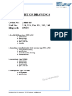 List of Drawings: Order No: 10868-85 Hull No: 228, 229, 230, 231, 232, 233 Shipyard: ENVC