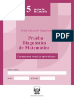 SEC 5-Prueba Diagnóstica Matemática-Secundaria