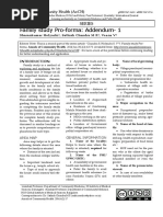 Family Study Proforma Explanation