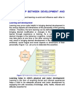 Relation Between Development and Learning