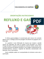 Orientacoes Nutricionais Refluxo e Gastrite