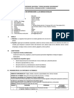 Sílabo de Introducción A Las Ciencias Sociales - Torres - Fech 2021