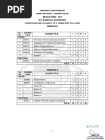 M.E. BIOMEDICAL Engineering Course Details