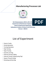 SMEA2402 - Manufacturing Processes Lab