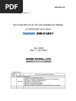 Flux-Cored Wire For Ar+CO Gas Shielded Arc Welding For ASTM A387 Gr.91 Steel