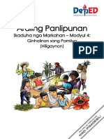 Araling Panlipunan: Ikaduha Nga Markahan - Modyul 4