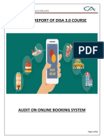 Audit On Online Booking System