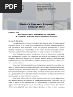 VINCENT M. MORANO, MAELM, MA 200 Exercise 03 Research Proposal Concept Note