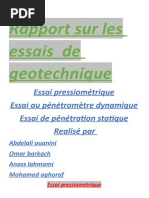 Rapport Des Essais