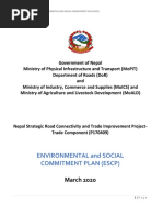 Environment and Social Commitment Plan - DoR - SRCTIP