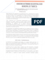 Ordenanza Que Reglamenta La Administracion Del Talento Humano Los Procedimientos de Administracion de Los Subsistemas