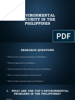 Environmental Security in The Philippines - POWERPOINT