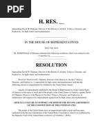 Rosendale Resolution Impeaching David Chipman