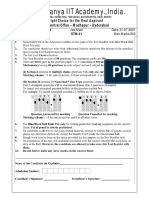 21-07-2021 - SR - Super60 & ICON All - Jee-Main - GTM-41 - Question Paper