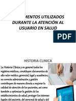 Documentos Ulilizados Durante La Atención Al Usuario en