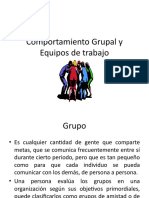 Comportamiento Grupal y Equipos de Trabajo