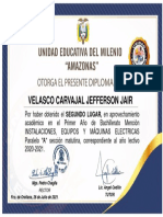 Diploma Segundo Lugar