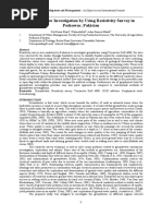 Groundwater Investigation by Using Resistivity Survey in Peshawar, Pakistan