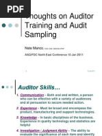 Auditor Training For Generic Audit Skills and GMP Regulations