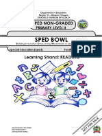 SPED - Non-Graded (Primary Level II) Reading Q4 - W1