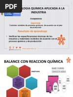 Presentación Balance de Materia Con Reacción Química