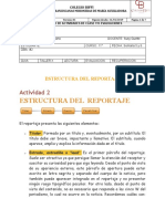 Actividad Del Reportaje