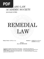 Arellano Remedial Law