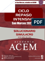 Solucionario Simulacro Semestral - Repaso 18-04-2021 Acem