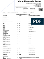 Laboratory Test Report: Mrs. V Valli Kumari 81 Years Female