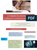 A Função Da Sociologia Jurídica e A Eficácia