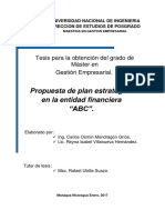 Tesis Gestión Empresarial - Plan Estratégico Entidad Financiera