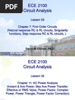 ECE 2100 LSN 33 1st Order Circuits 1