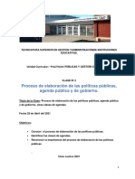 Clase N 2 Proceso de Elaboracion de Las Politicas Publicas Agenda Publica y de Gobierno Otras Clases de Agendas