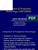 Antepartum & Postpartum Hemorrhage (APH &PPH) : Anita Deodhar