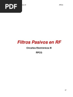 Filtros en RF-diseño Pasivos