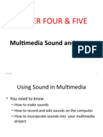 Chapter Four & Five: Multimedia Sound and Image