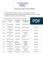 Taller Óxidos y Bases