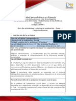 Guia de Actividades y Rúbrica de Evaluación - Fase 1 - Contextualización.