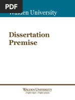 Walden University: Dissertation Premise